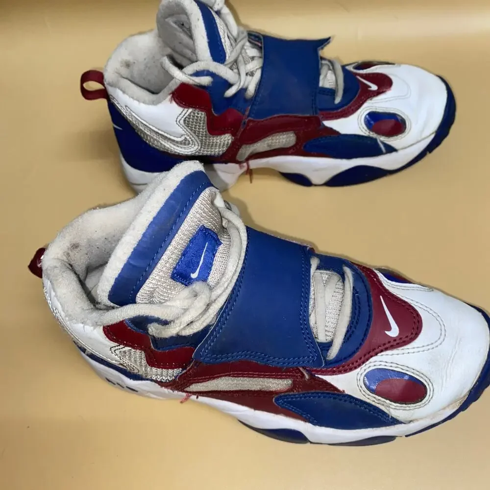 Nike Boys White Rush Blue Red Speed Turf GS Sneakers Youth Size 6
